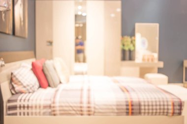 Yatak odası iç arka plan bulanıklık