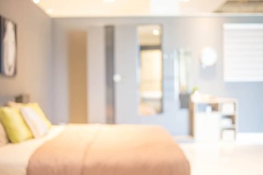 Yatak odası iç arka plan bulanıklık