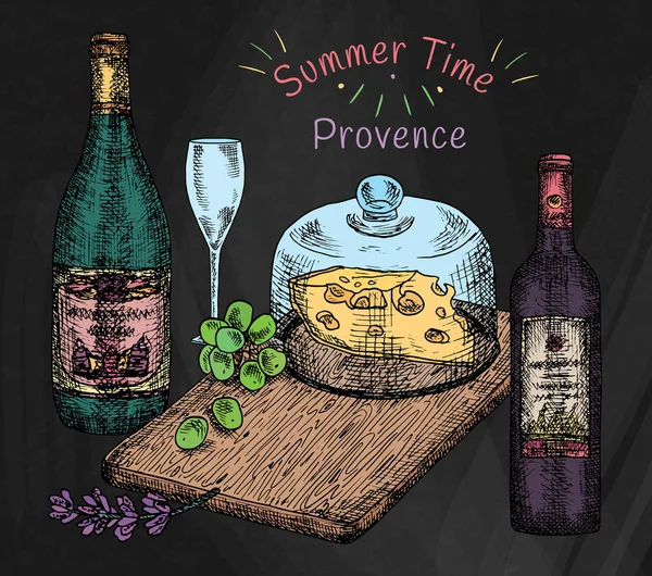 Provence, heure d "été . — Image vectorielle