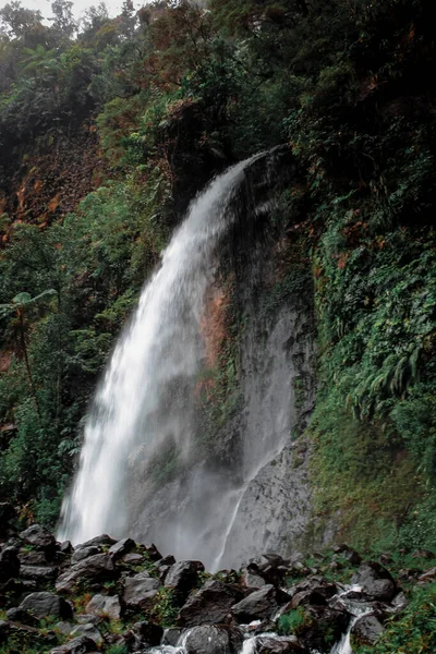 Cibeureum Wasserfall Cianjur Westjava Indonesien — Stockfoto
