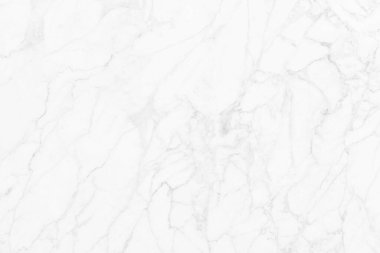 Tasarım sanat çalışmaları ve iç veya dış tasarım için kusursuz desenli yüksek çözünürlüklü beyaz mermer arkaplan.