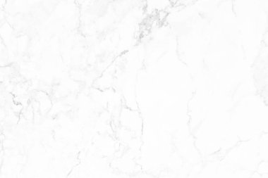 Tasarım sanat çalışmaları ve iç veya dış tasarım için kusursuz desenli yüksek çözünürlüklü beyaz mermer arkaplan.