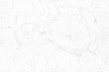 Tasarım sanat çalışmaları ve iç veya dış tasarım için kusursuz desenli yüksek çözünürlüklü beyaz mermer arkaplan.