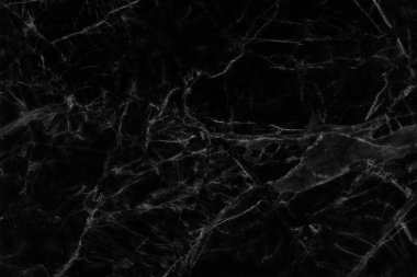Tasarım sanat çalışmaları ve iç veya dış tasarım için kusursuz desenli yüksek çözünürlüklü siyah mermer dokusu.
