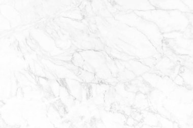 Tasarım sanat çalışmaları ve iç veya dış tasarım için kusursuz desenli yüksek çözünürlüklü beyaz mermer arkaplan.