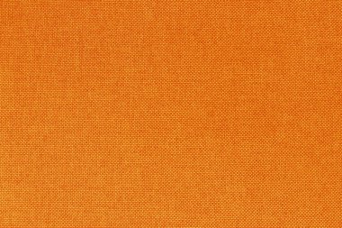 Arka plan için turuncu kumaş dokusu, doğal tekstil deseni.