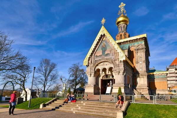 Darmstadt Alemania Marzo 2020 Capilla Rusa Conocida Como Capilla Santa —  Fotos de Stock