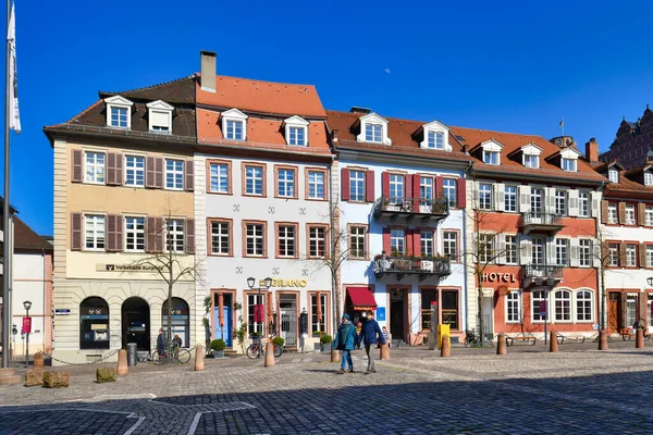 Heidelberg Alemanha Abril 2020 Praça Cidade Chamada Kornmarkt Centro Histórico — Fotografia de Stock