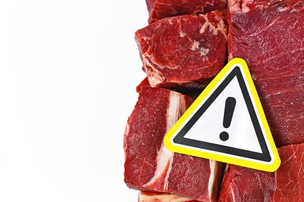 Residuos Antibióticos Bacterias Nocivas Carne Para Consumo Humano Mostrando Trozos — Foto de Stock