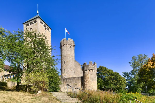 Heppenheim Γερμανία Παλιό Ιστορικό Λόφο Κάστρο Που Ονομάζεται Starkenburg Στο — Φωτογραφία Αρχείου