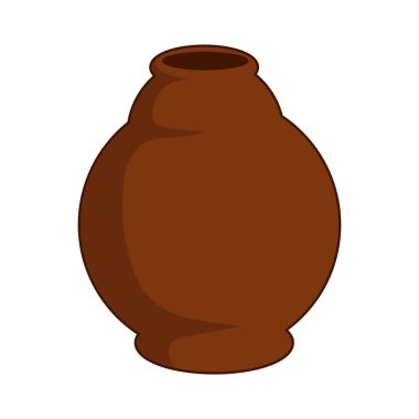 Kil pot izole resimde beyaz arka plan üzerinde