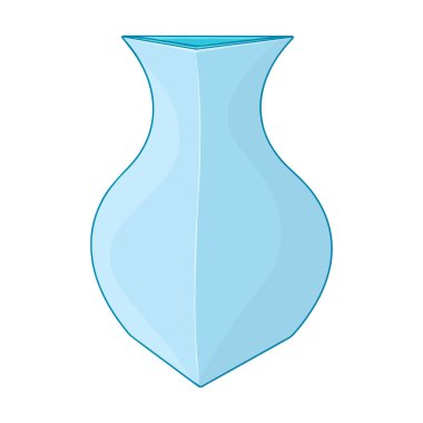 Beyaz arka plan üzerinde illüstrasyon izole vazo