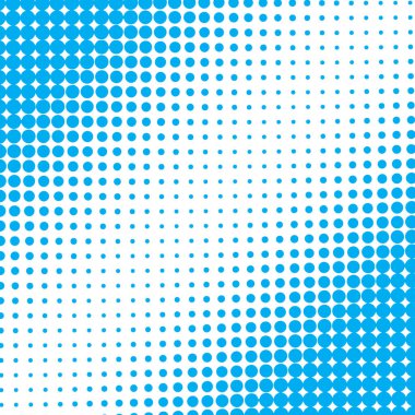 Yarı ton noktaları. beyaz zemin üzerine mavi noktalar