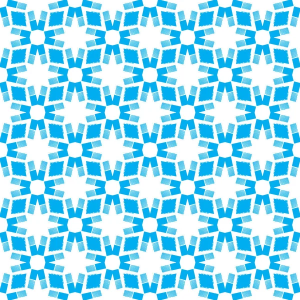 青のシームレスなパターン 抽象的な背景 — ストックベクタ