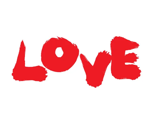 Texto Amor Día San Valentín — Vector de stock