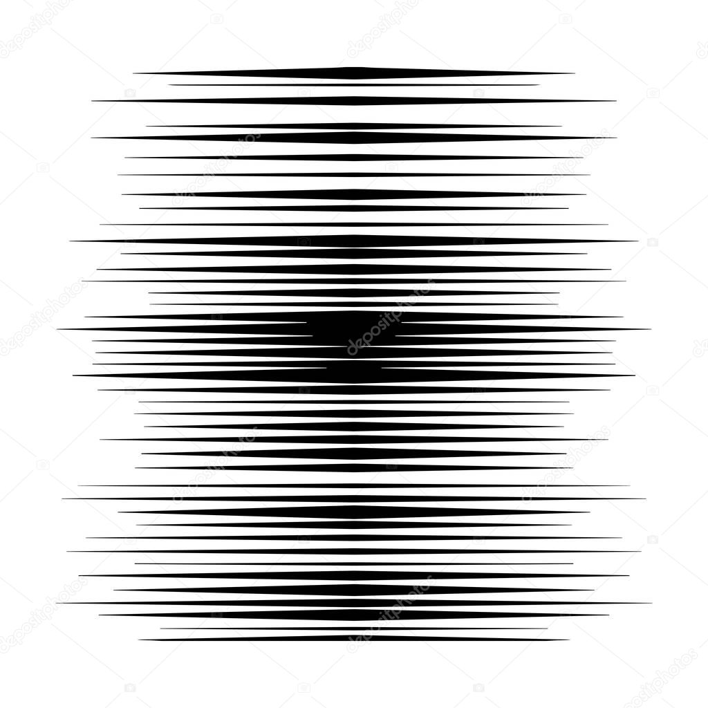 Comic horizontal speed lines background