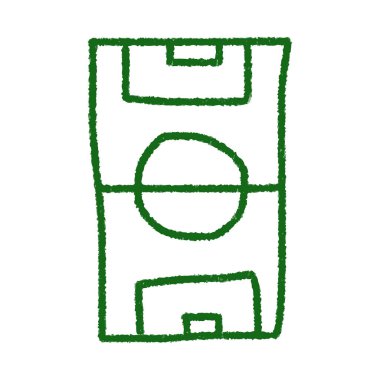 El çizmek futbol sahası