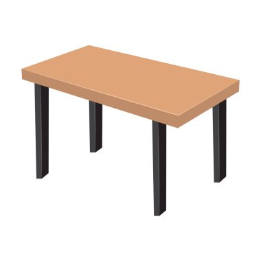 Beyaz arka plan üzerinde illüstrasyon izole tablo