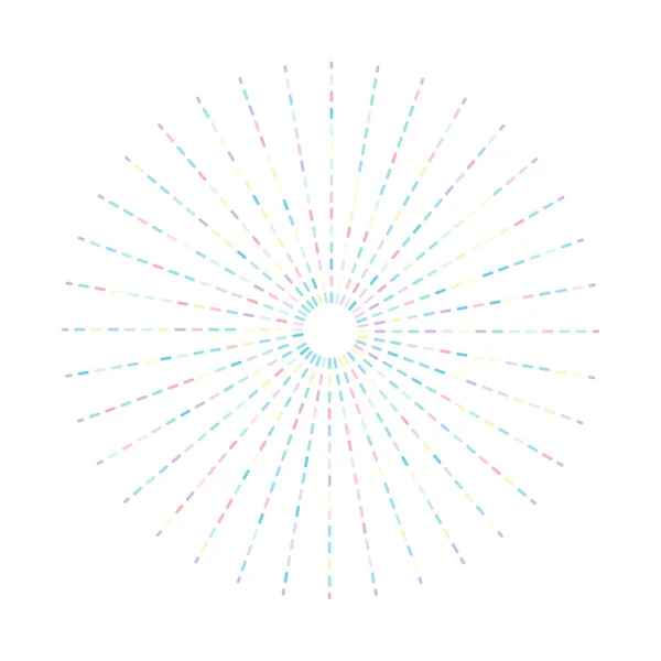 五颜六色的虚线随机圆圈 — 图库矢量图片