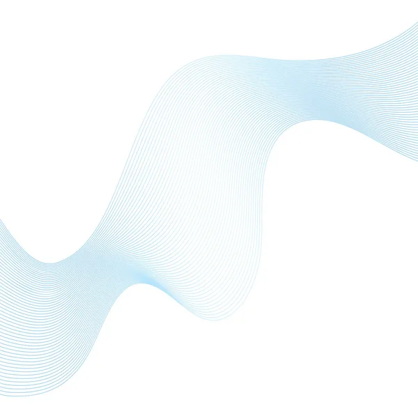 蓝色的波线背景 — 图库矢量图片#