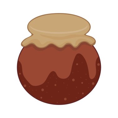 Kil pot izole resimde beyaz arka plan üzerinde