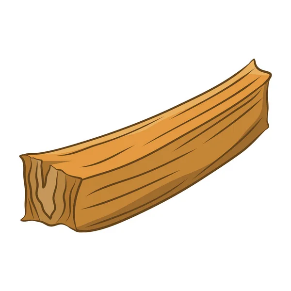 白い背景の上の木製の板分離図 — ストックベクタ