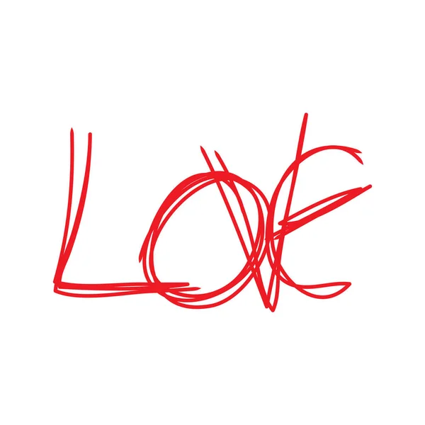 Texte Amour Saint Valentin — Image vectorielle