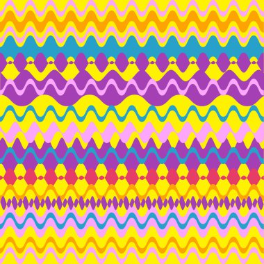 çok renkli zikzak çizgi desen arka plan