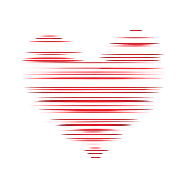 Conception Forme Coeur Pour Les Symboles Amour Saint Valentin — Image vectorielle