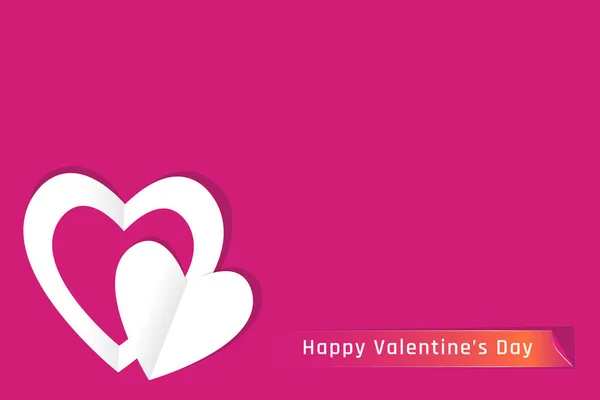 Tarjeta Felicitación Feliz Día San Valentín — Vector de stock
