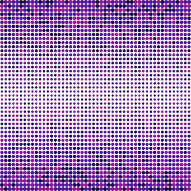 Çok renkli polka noktalı desene