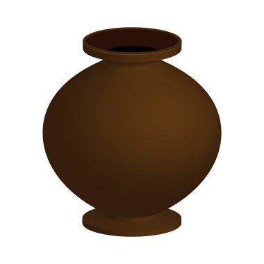 Kil pot izole resimde beyaz arka plan üzerinde