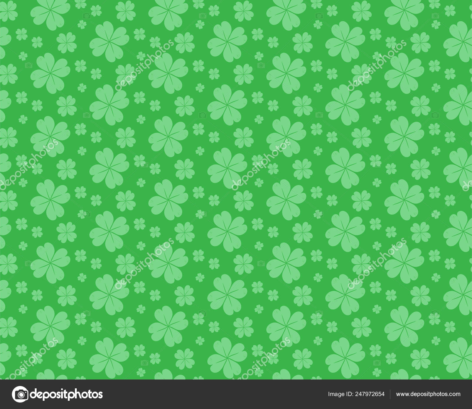 Green Four leaf clover background for St. Patrick's Day Stock Vector by  ©madozi 247972654