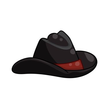 Beyaz arka plan üzerinde illüstrasyon izole şapka