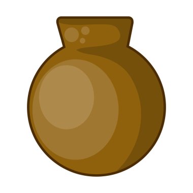 Kil pot izole resimde beyaz arka plan üzerinde