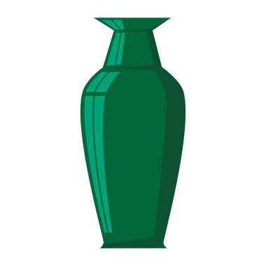 Beyaz arka plan üzerinde illüstrasyon izole vazo