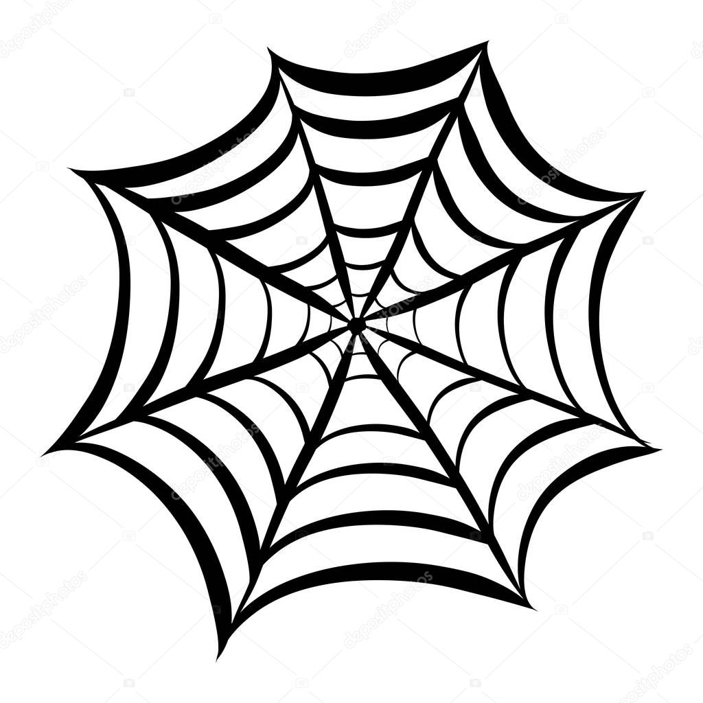 cobweb isolated illustration on white background