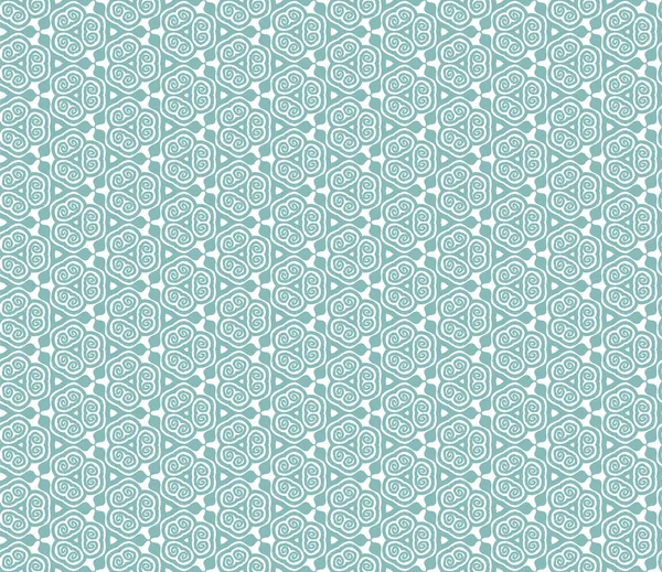 Motifs Ligne Sans Couture Milieux Géométriques Couleur Bleue — Image vectorielle