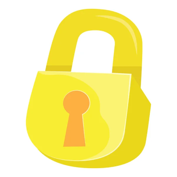 Padlock isolated illustration on white background — Stock Vector