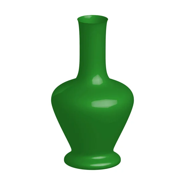 白い背景の上の分離された花瓶図 — ストックベクタ
