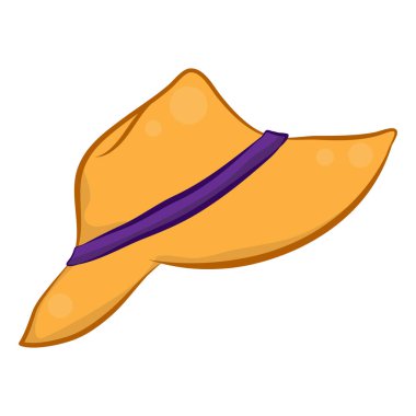 Beyaz arka plan üzerinde illüstrasyon izole şapka