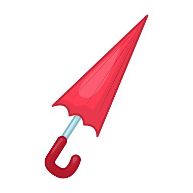 Beyaz arka plan üzerinde şemsiye izole illüstrasyon