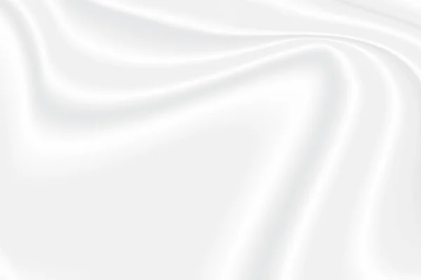 Αφηρημένο λευκό και γκρίζο διανυσματικό φόντο. Σατέν πολυτέλεια ύφασμα υφή — Διανυσματικό Αρχείο