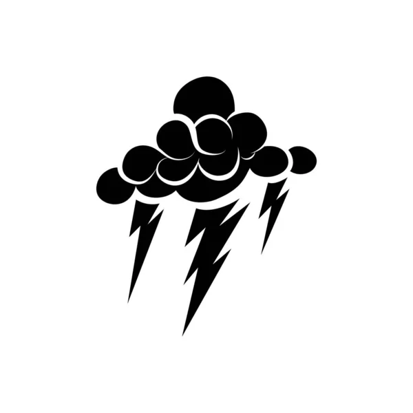 Symbol Für Die Wettervorhersage Illustration Für Sturmvektoren — Stockvektor