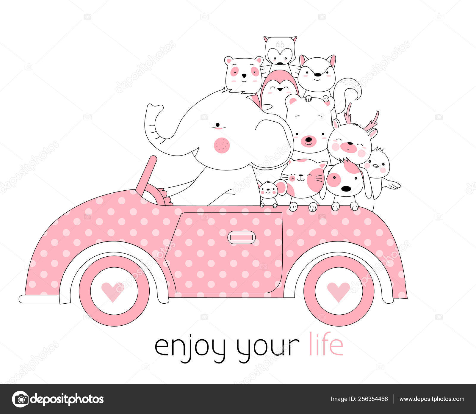 Cute Baby Animals With Cat Cartoon Hand Drawn Style For Printing Card T Shirt Banner Product Vector Illustration Stock Vector Image By C Artdee2554 Cute Baby Animals With Cat Cartoon Hand Drawn Style For Printing Card T Shirt Banner Product Vector Illustration Stock Vector Image By C Artdee2554
