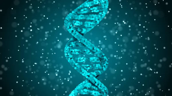 Dna 다각형 와이어 프레임 Dna — 스톡 사진