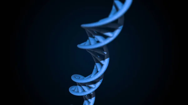Código Adn Abstrato Poligonal Wireframe Dna Molécula Helix Espiral — Fotografia de Stock