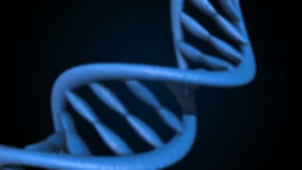 Dna Kodu Içeri Uçuyor Soyut Poligonal Tel Kafes Dna Molekülü — Stok video