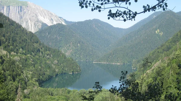 Lago Ritsa Las Montañas Abjasia — Foto de Stock