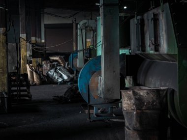 Terk edilmiş bir kömür santrali / Rusya 'da